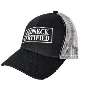 REDNECK Certified Trucker Hat Mesh Foam Snapback Retro Hipsters Embroidered